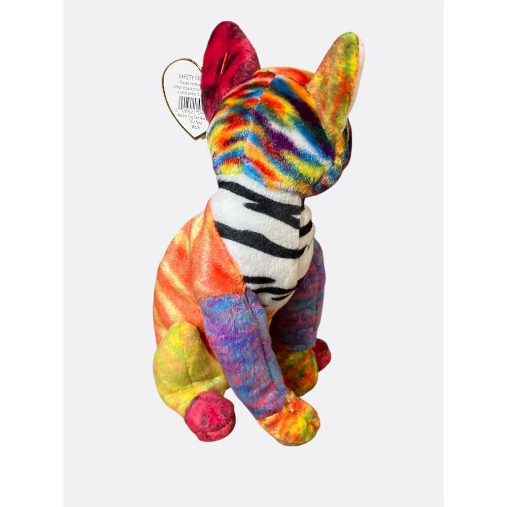 Ty Beanie Baby Kaleidoscope Tie-Dye Plush Cat Stuffed Animal 2000 Collectible 8 - Picture 7 of 13